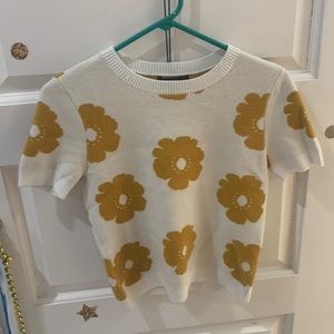 Forever 21 yellow flower top